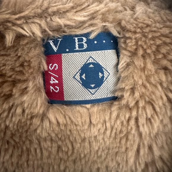 RARE vintage 80s/90s Shearling Faux Leather Jacket - Picture 3 of 7